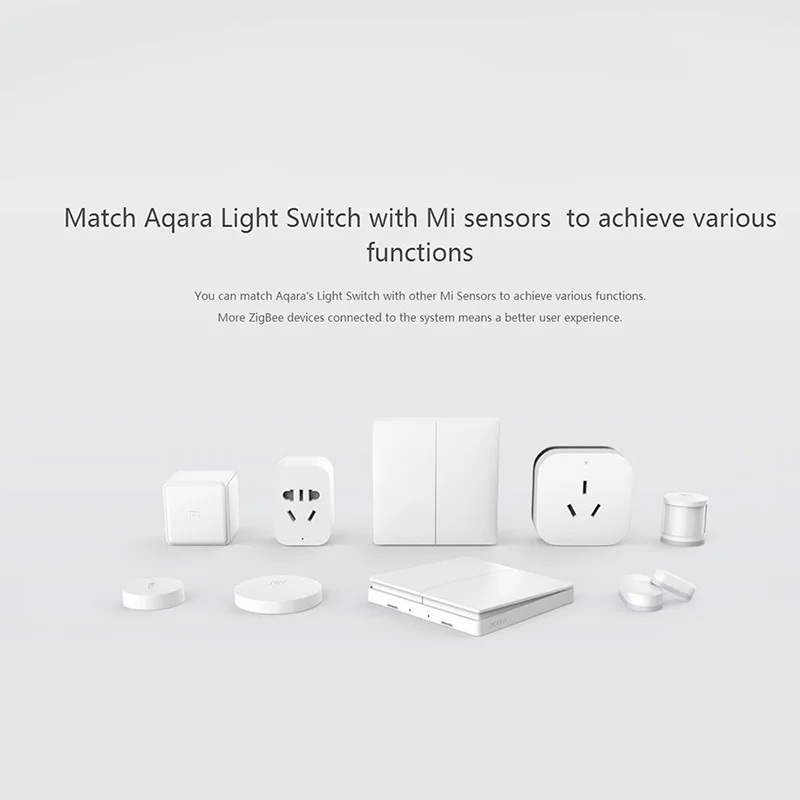 Xiaomi Aqara умный свет Управление ZigBee Беспроводной ключ и настенный выключатель