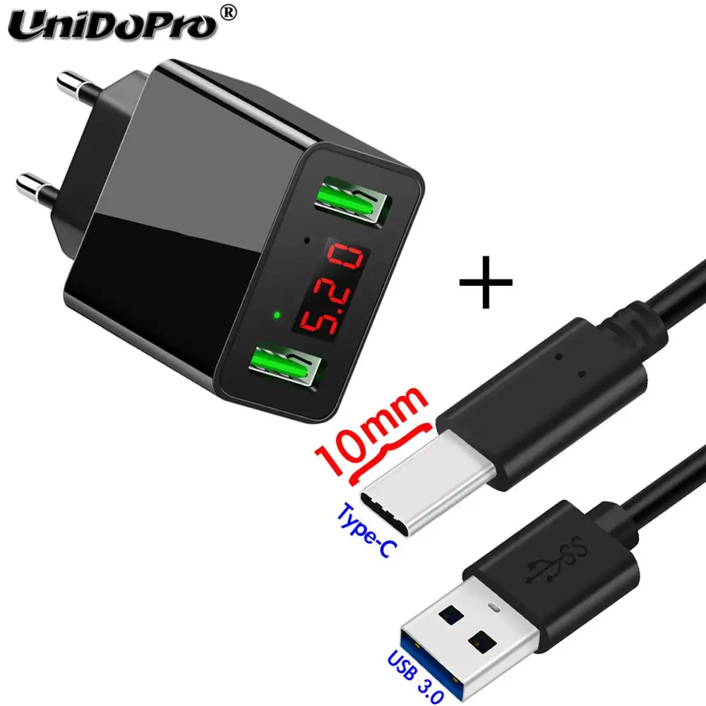 EU Plug 2.2A максимальное Зарядное устройство переменного тока + кабель типа C для AGM
