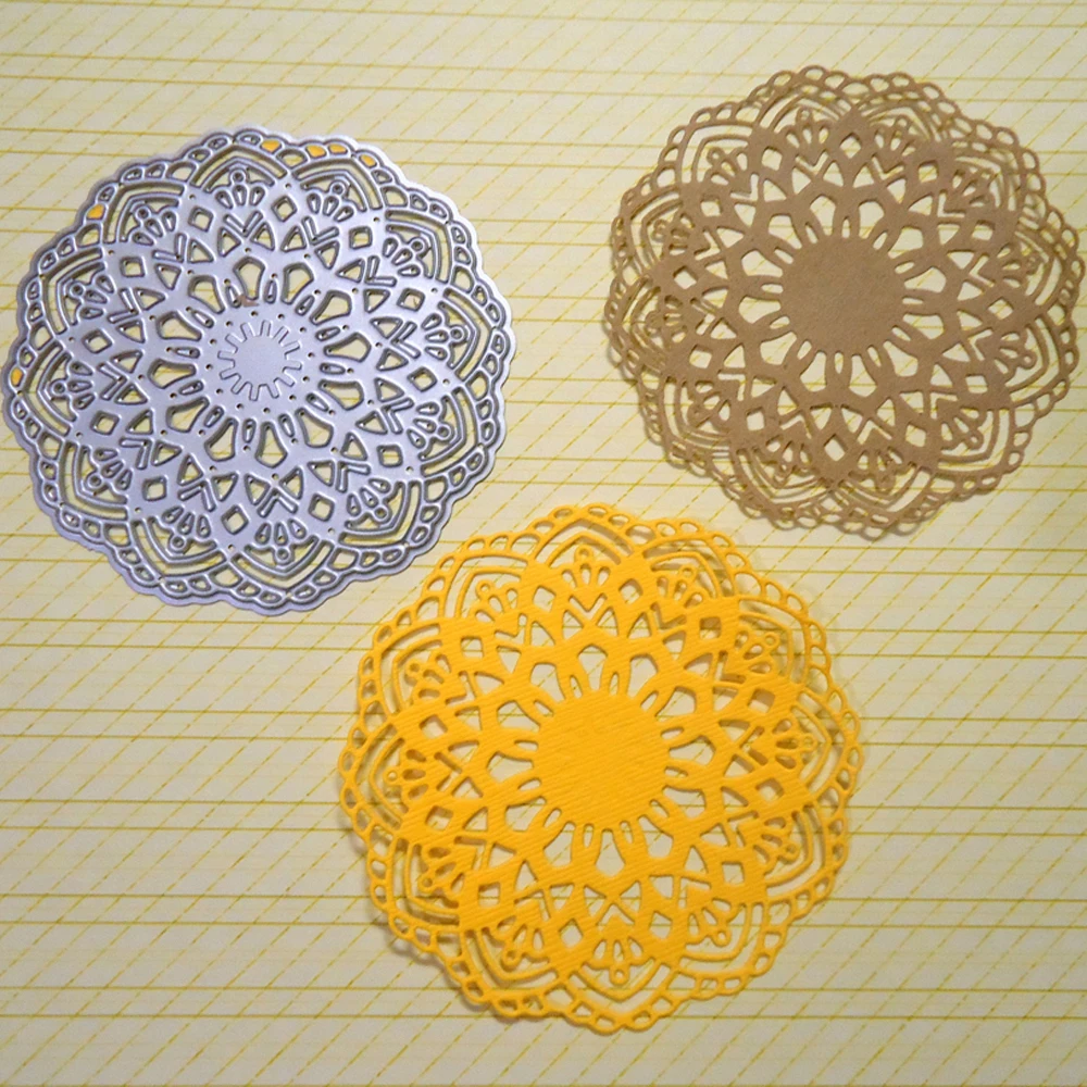 Цветок Doily ремесло высечки Металлические для DIY скрапбукинга Новые 2019 карточные
