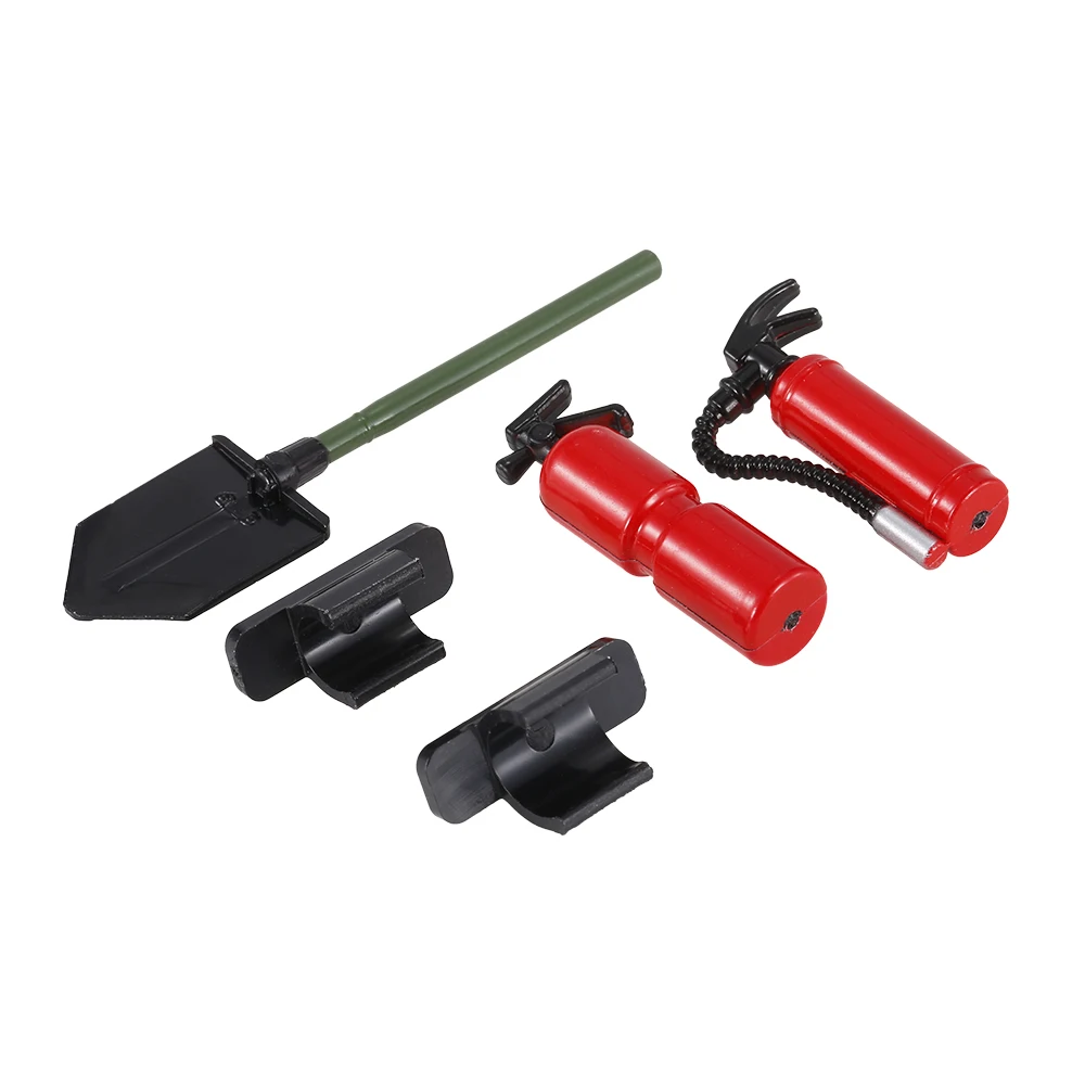 RC автозапчасти AX 20008B инструменты для украшения Лопата огнеупорный Exstinguisher 1/10 Traxxas