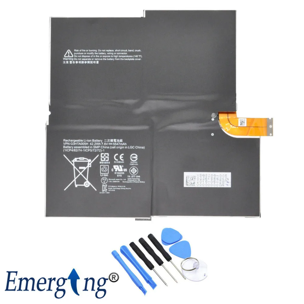 7,6 В 5547 мАч G3HTA005H Аккумулятор для ноутбука microsoft Surface Pro 3 1631 G3HT MS011301-PLP22T02 G3HTA009H с инструментами