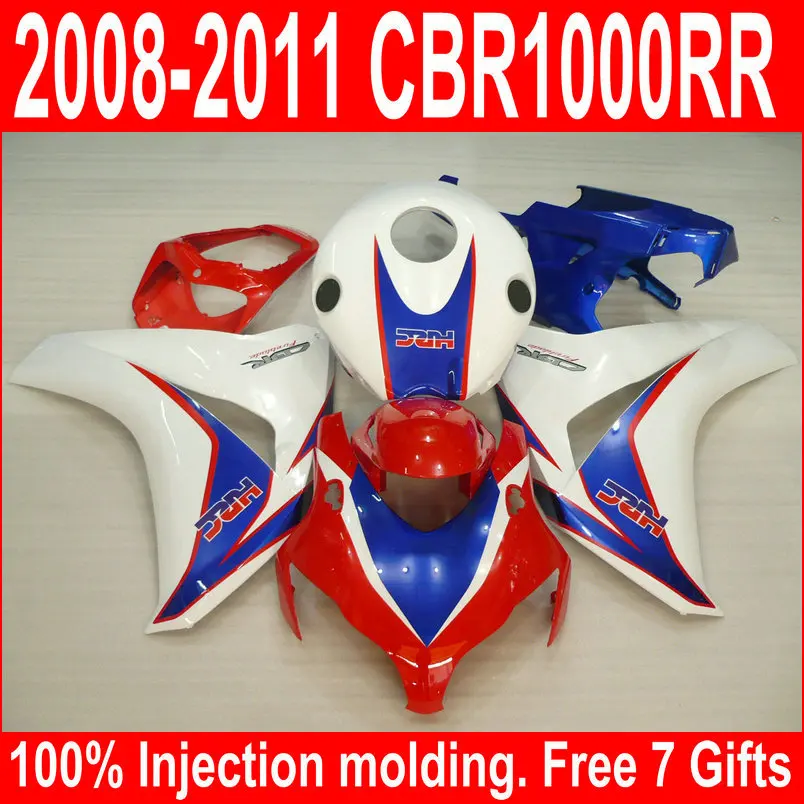 Комплект пластиковых обтекателей под давлением подходит для Honda CBR1000RR 08 09 10 11
