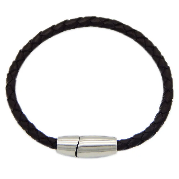 4 мм 8 полированная круглая бочка с магнитным замком из нержавеющей стали