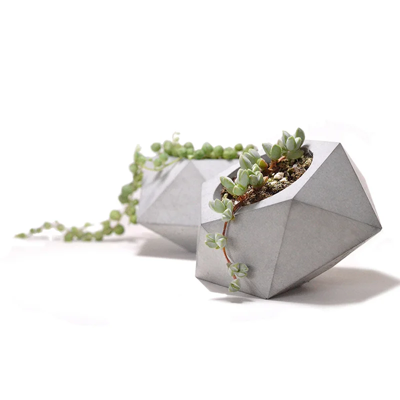 Форма для геометрических цветочных горшков силиконовые формы домашнего