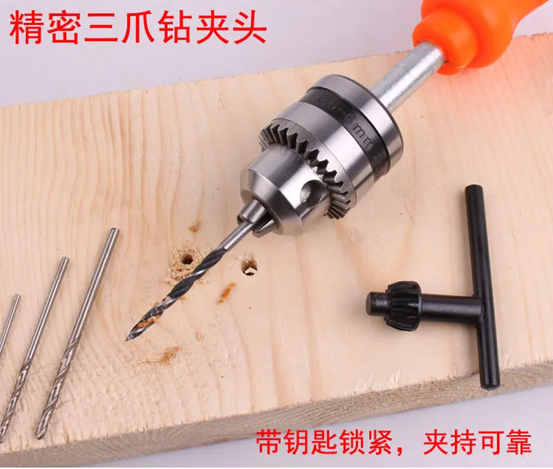 

Mini Handle Manual Twist Drill Precision Hand Drill Bit Free 6PCS Drills Jeweler Wood Olive Walnut Plastic Hole Punch Reamer