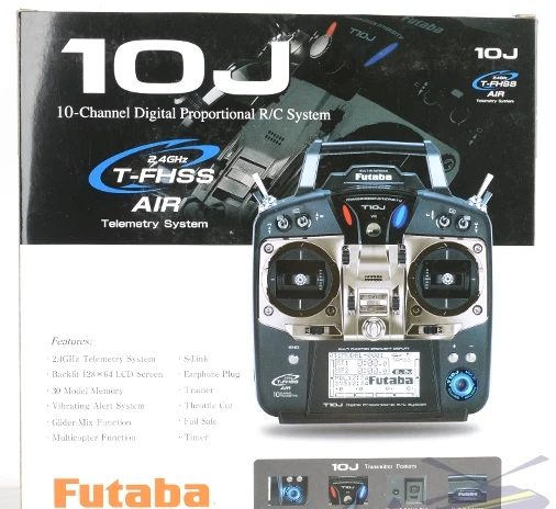 Futaba T10J пульт дистанционного управления 2,4G T-FHSS Воздушная система с R3008SB приемником для вертолета