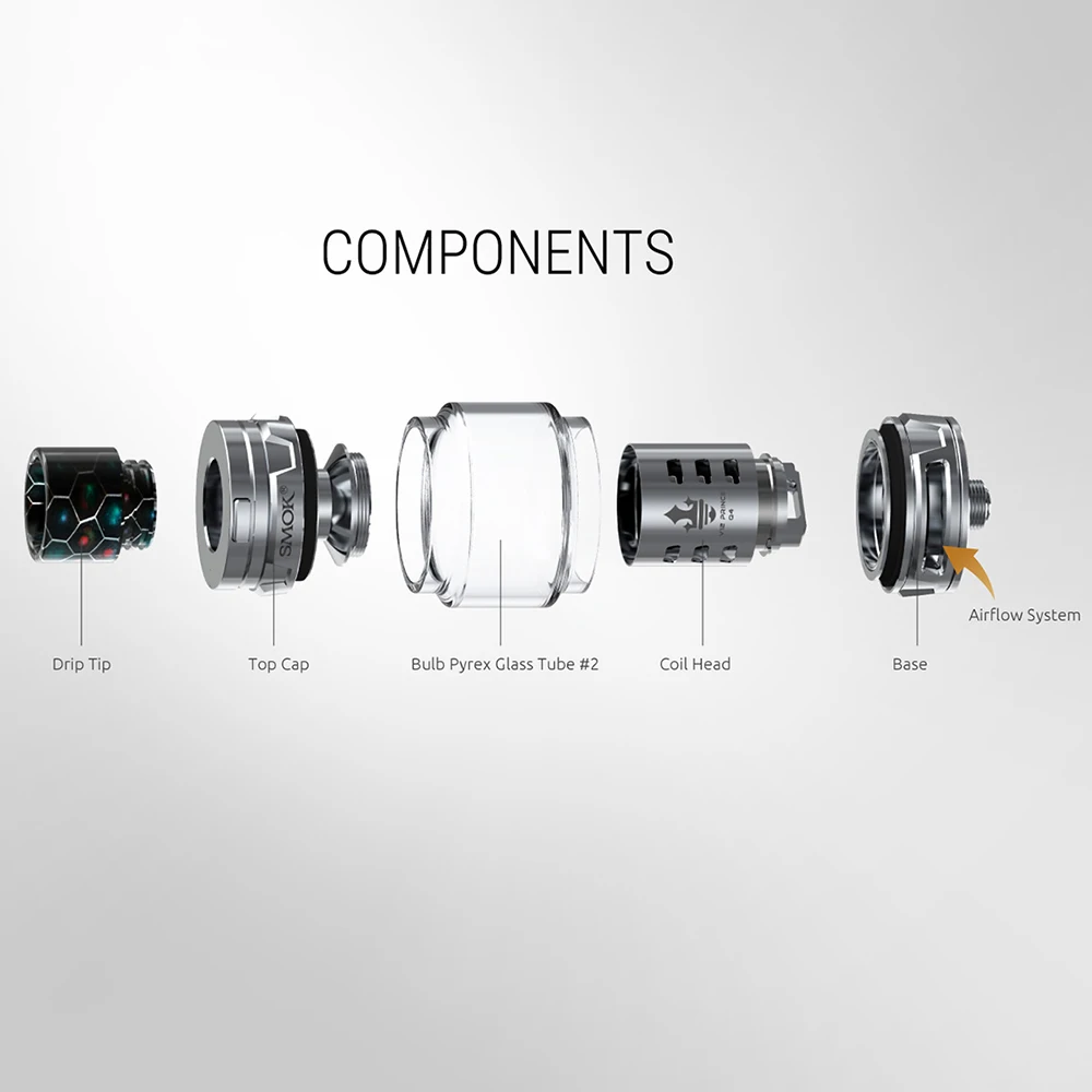 

Electronic Cigarette SMOK TFV12 Prince T10 Coil Vape Mag Kit Stick Prince Atomizer Core 3pcs/lot S205