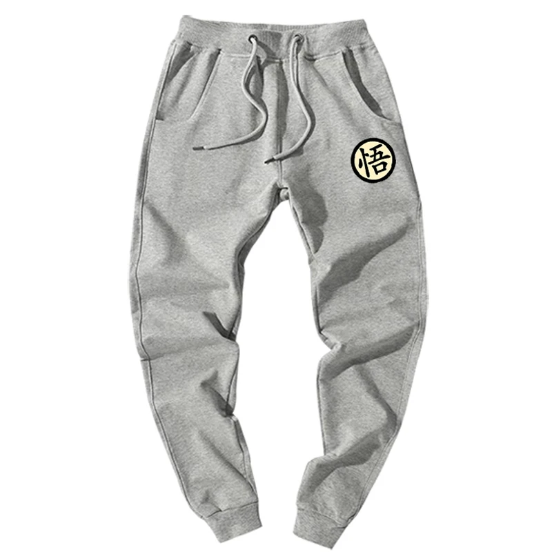 

Casual Funny Print Mens Pants Cotton Autumn Winter Gray Men Joggers Sweatpants Plus Size Black Trouser