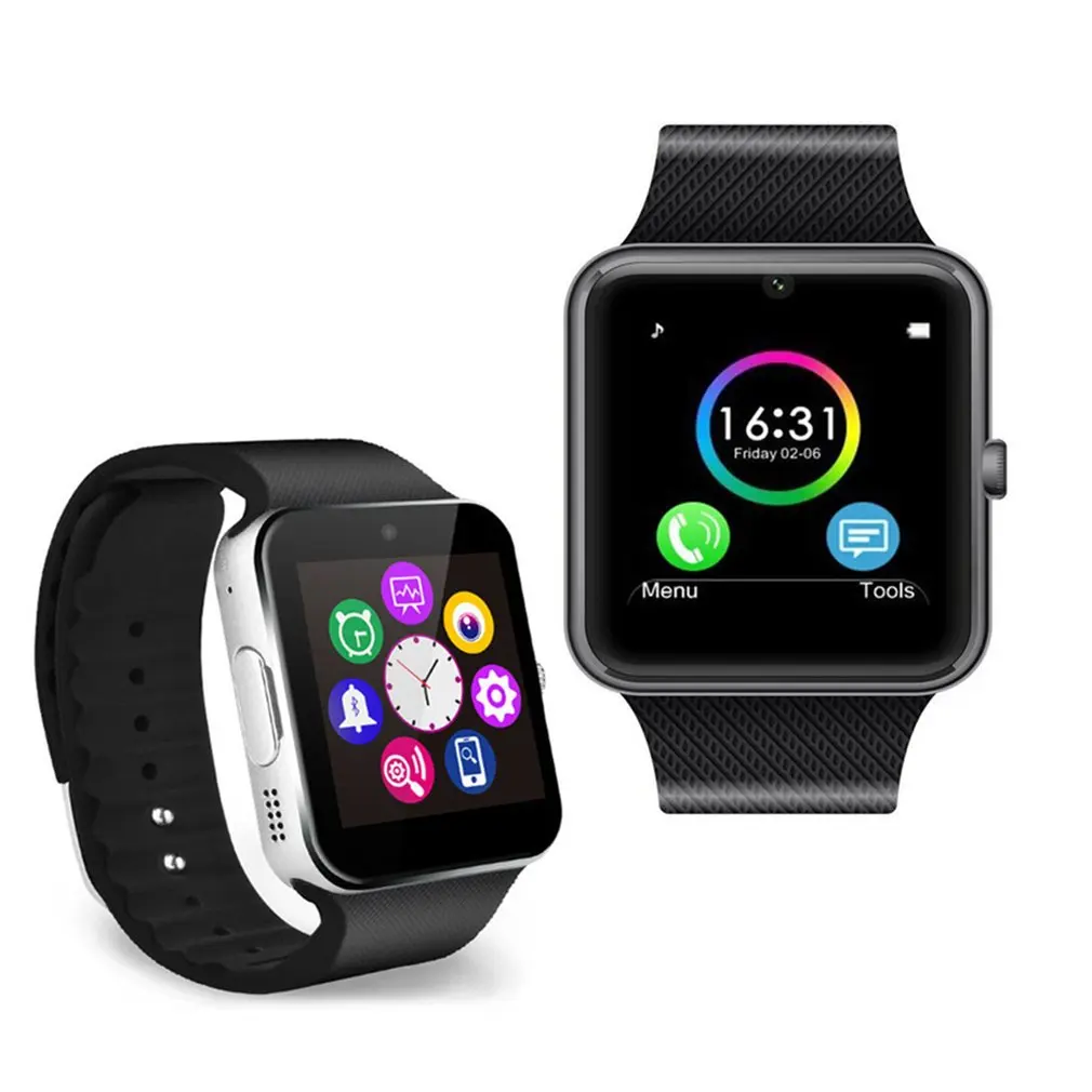 GT08 Bluetooth Смарт часы телефон наручные для Android и iOS с камерой поддержка SIM TF карты