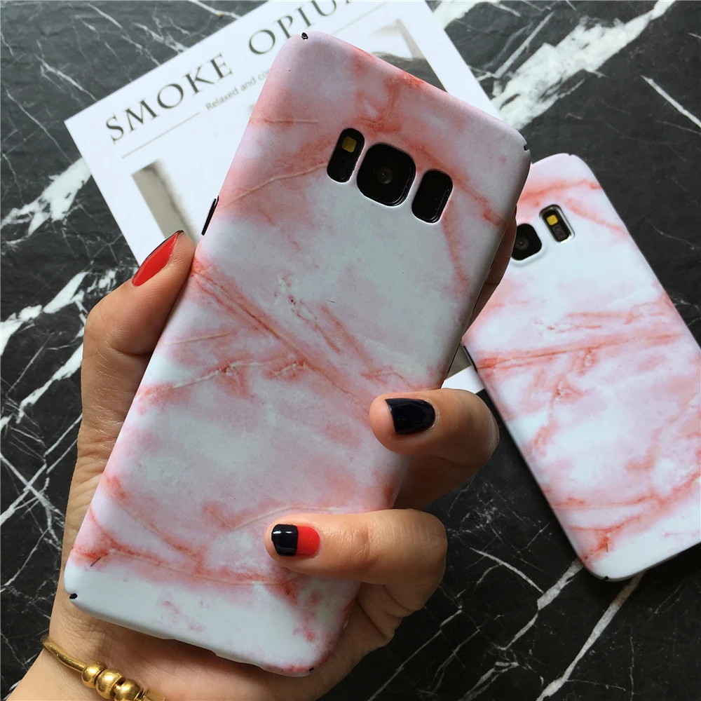Cool Girl Черный и белый Мрамор телефон чехлы для samsung Galaxy S7 S7Edge Световой матовый