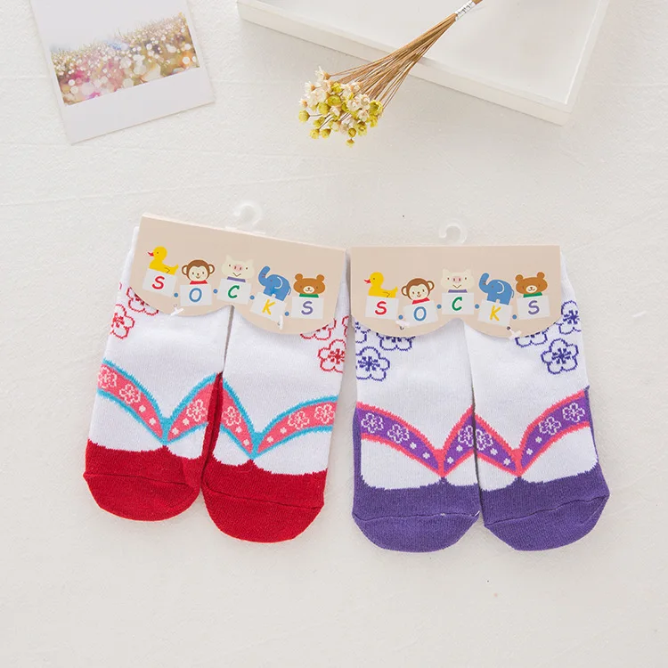 2 pairs socks Детские комбинезоны для девочек, кимоно в японском стиле, с большим бантом, с цветочным принтом, осень-весна, одежда с длинными рукавами для новорожденного мальчика, костюм - Цвет: 2 pairs socks