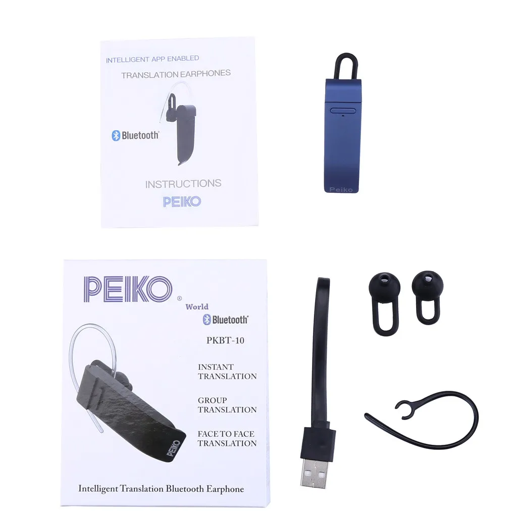 Наушники мгновенного перевода 16 языков интеллектуальная беспроводная Bluetooth