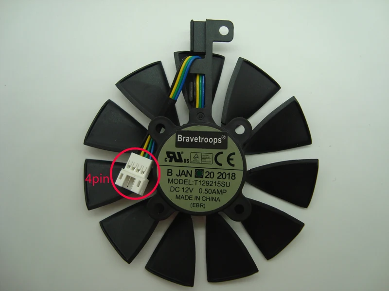 Бесплатная доставка T129215SU для ASUS RX480 /580 GTX 980Ti R9 390 390X 1060 1070 1080 1070Ti 1080Ti Вентилятор