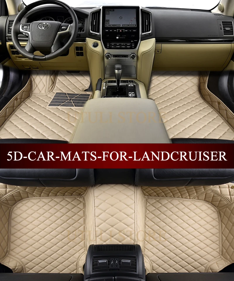 Коврики для автомобилей Toyota Land Cruiser LC200/Prado LC120 LC100 LC150 FJ120 FJ150 Sequoia Tundra коврики ног