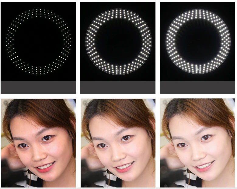 Глубокое 16 &quotкольцо с фотографией LED 5500K 240LED 36W фотографическое освещение камера