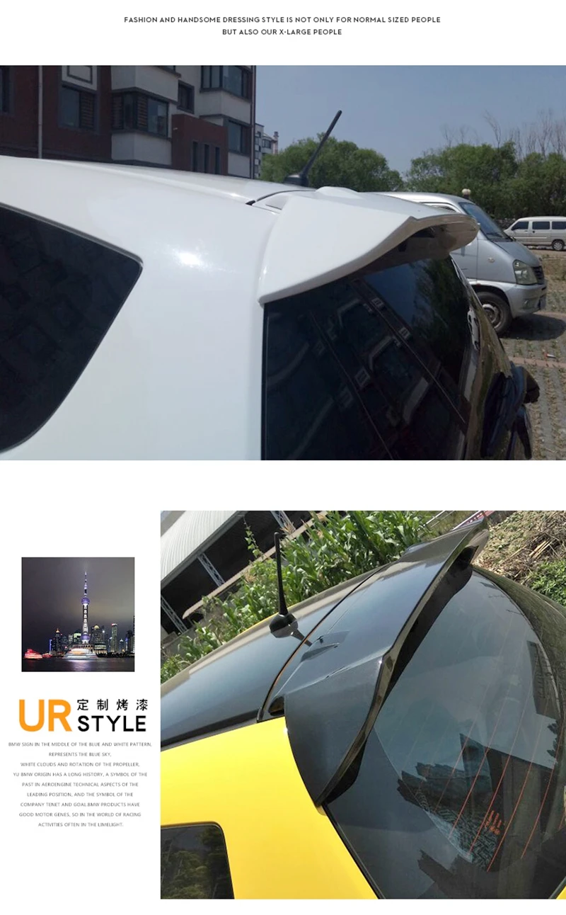 MONTFORD Авто ABS пластик Неокрашенный праймер цвет задний багажник загрузки крыло