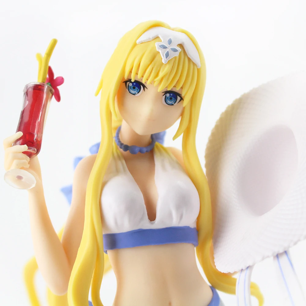 Игровой костюм с героями мультфильмов SAO EXQ Alice 14 см ПВХ экшн модель коллекционная