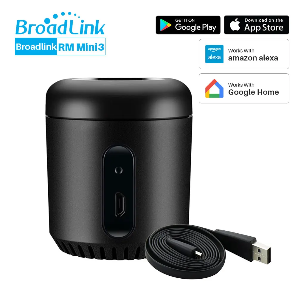 RM Mini3 Broadlink RM Pro+ RM Mini3 Универсальный Smart ПДУ WI-FI wifi+ ИК+ РЧ+ 4G Smart Home приложение Управление работает с Alexa Google Home - Цвет: RM Mini3