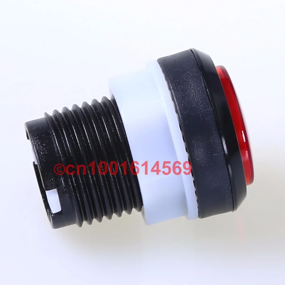 Reyann 10pcs 30mm LED Arcade DIY Kit Parts Lit Push Button for MAME Game JAMMA Project &amp Fighting Sticks - Red |