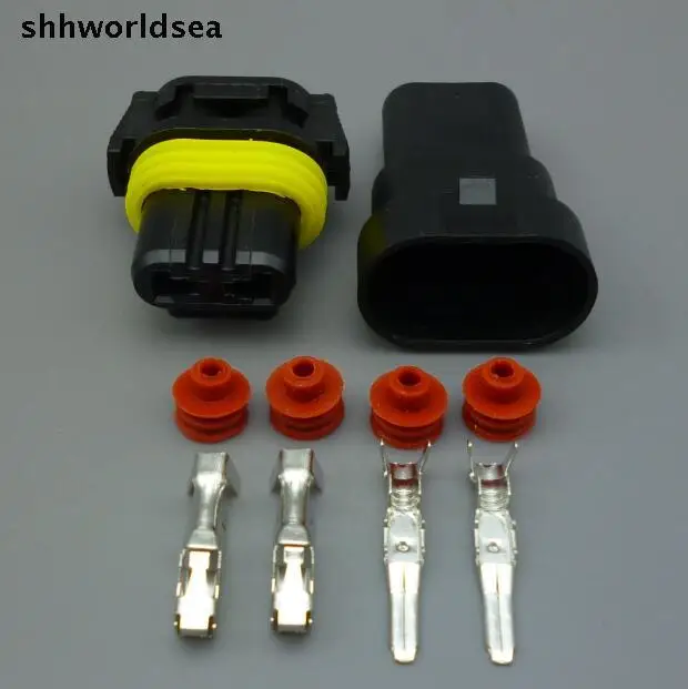 Shhworld 9005 HB3 автомобильный 2 контактный водонепроницаемый электрический разъем для