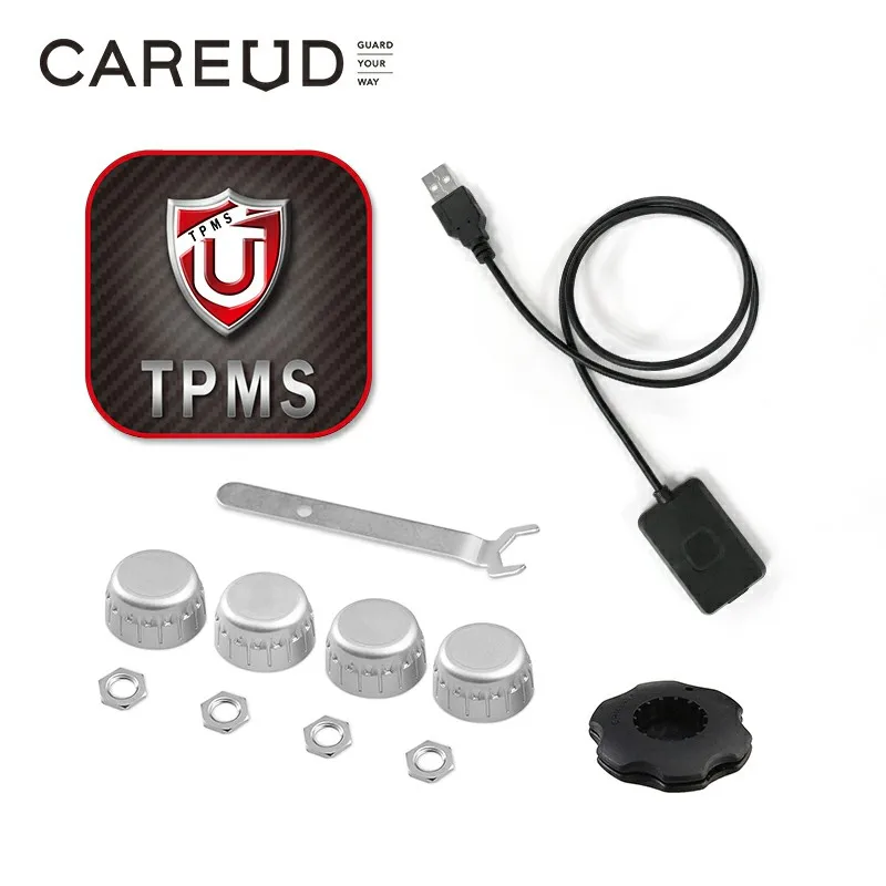 CAREUD Универсальный Tpms автомобильный монитор давления в шинах Bluetooth система