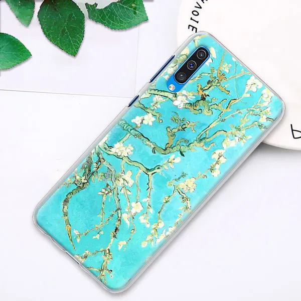 03 В стиле звездной ночи Ван Гога чехол s крышка для samsung Galaxy A30 A50 A70 A80 M10 M30 A7 A6 A8+ A9 ПК Жесткий Чехол Для Телефона - Цвет: 03