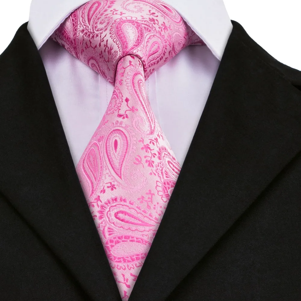 Мужской комплект из галстука и запонок 100% шелка|paisley tie|silk tieties for men |