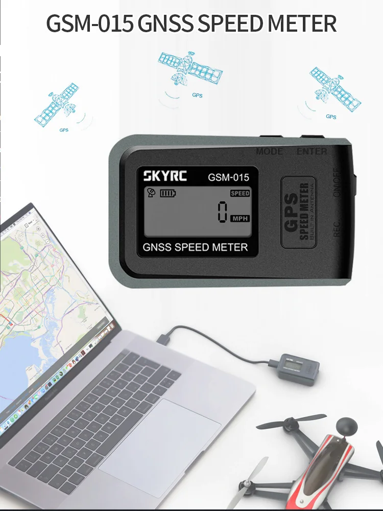 SKYRC Высокая точность GNSS GPS измеритель скорости GSM-015 для радиоуправляемого дрона FPV