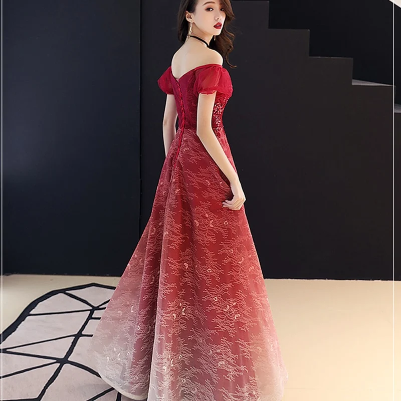 Платье для свадьбы 2019 банкетное платье с открытыми плечами Элегантное Длинное