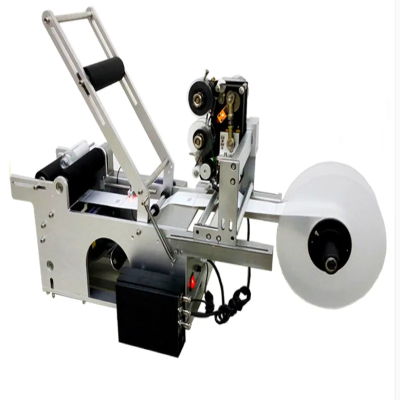 

100% Warranty Semi-automatic Round Bottle labeling machine MT-50D with date stamp coder for different size round bottle