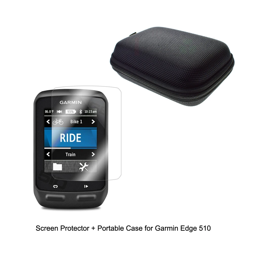 

Наружная дорожная Защитная Портативная сумка + прозрачная защитная пленка для экрана для Garmin GPS Edge 510