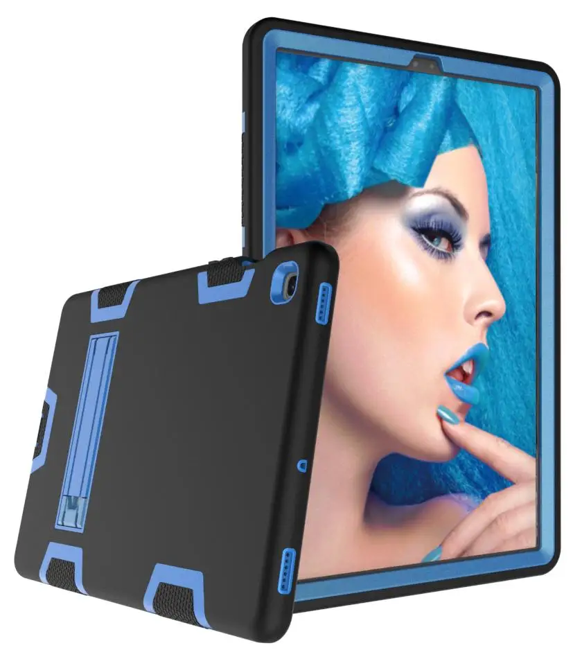 Kuulee Phone Cases for Samsung Tab S5E T720/T725 PC+ Silicone Hit Color Armor Case Shockproof Dustproof Anti-fall Cover | Мобильные