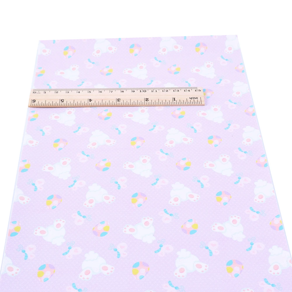 David accessories 20*34 см фотографический фон с пасхальными яйцами с принтом искусственная синтетическая кожа для бант для волос DIY проектов Сумки из натуральной кожи обувь, 1Yc5406