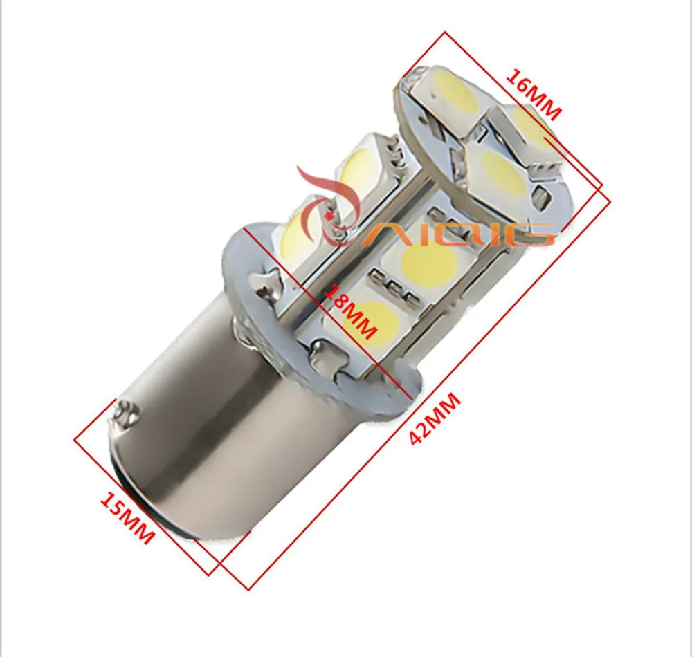 1157 BAY15D 13 SMD 5050 Янтарный белый красный p21/5 Вт желтые светодиодные лампы