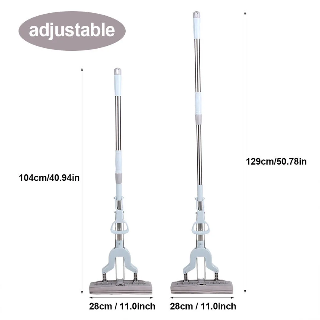 Швабра из нержавеющей стали с телескопической ручкой Абсорбирующая губка