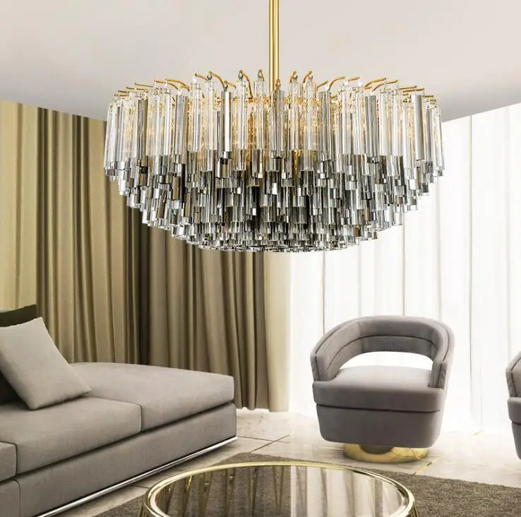 

Nordic luxury creative crystal chandelier post modern neoclassical villa living room hall dining room lamp designer lamp