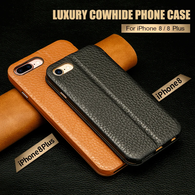 Jisoncase Чехол из натуральной кожи с откидной крышкой для Apple 7/8 чехол роскошный защитный чехол с откидной крышкой для iPhone 7,8