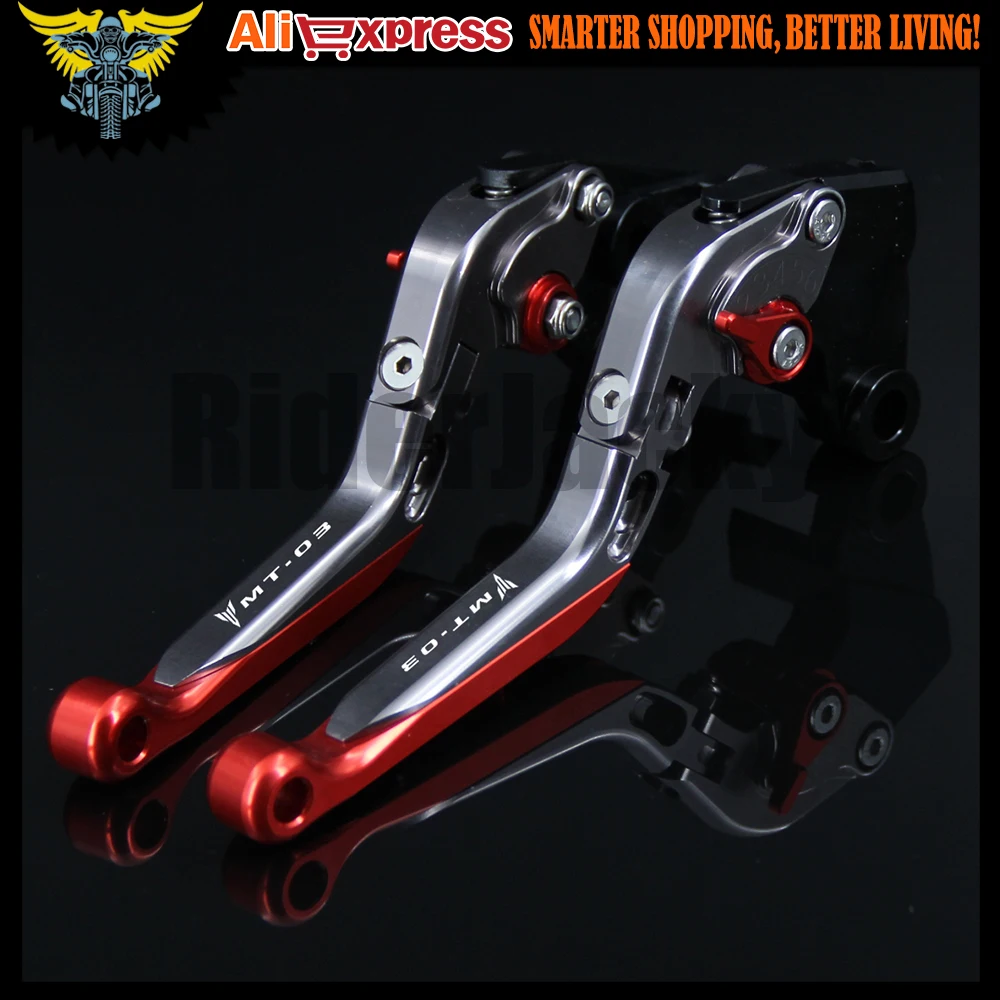 Лазерный Логотип для Yamaha MT 03 MT03 2006 2011 2007 2008 2009 2010 CNC складные и удлиняющие красные