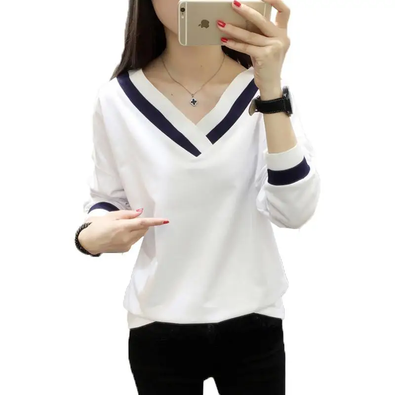 NFIVE бренд 2017 новая весенняя женская одежда универсальная футболка с длинным