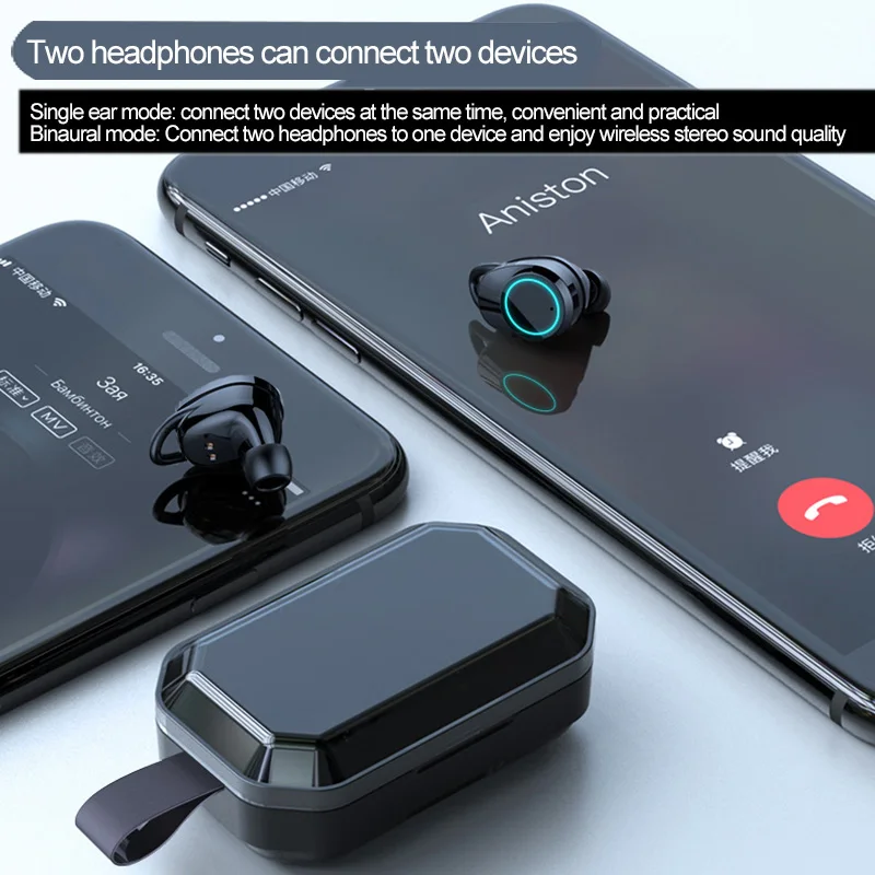 X6 Bluetooth TWS 5,0 беспроводные наушники водонепроницаемые с 3000 мАч power Bank наушники гарнитура Auriculares Fone Ouvido