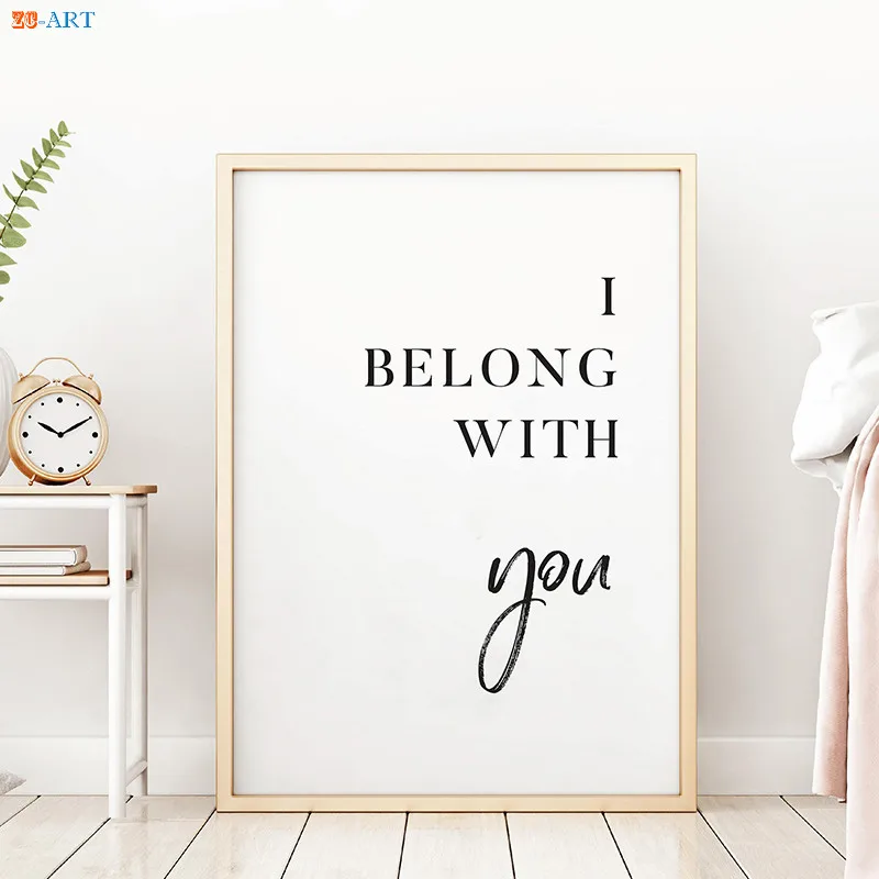 Без рамки Цитата Плакаты и художественная печать на холсте настенные картины для