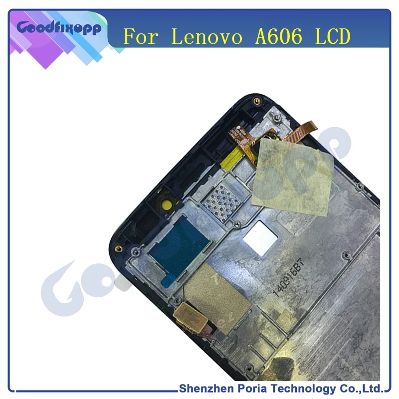 Оригинальный ЖК-дисплей для Lenovo A606 сенсорный экран дигитайзер в сборе с рамкой