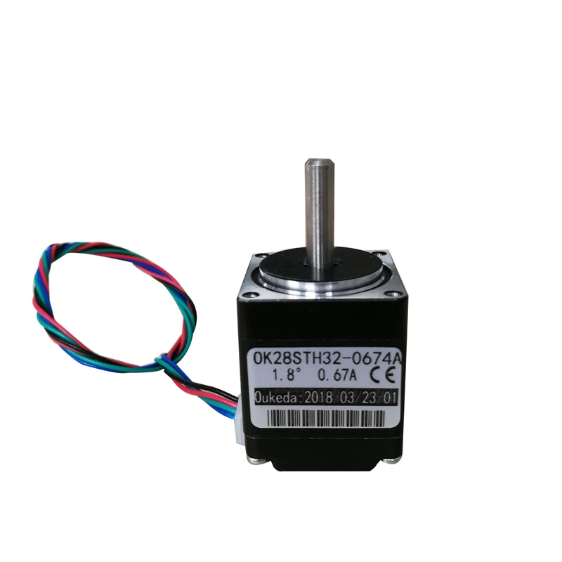 28BYG32 2-х фазный 28 мм NEMA11 шаговый двигатель 0.67A 6N. см шаговый двигатель 28STH32-0674A