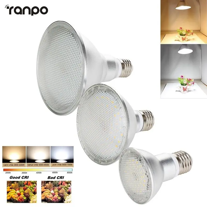 

E27 Dimmable LED Spotlight Bulb 2835 SMD PAR20 PAR30 PAR38 14W 24W 30W Warm White Lamp Bright Corn Light High Power 1PCS