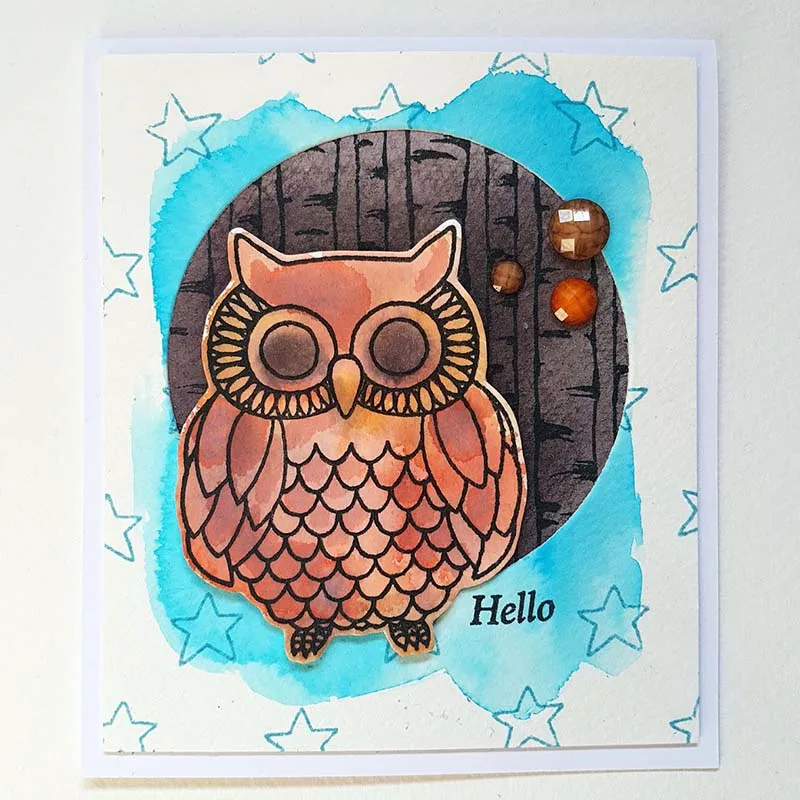 Сова металлическая резка штампов и четкие штампы для Scrapbooking DIY ремесло украшения Мягкая Печать Детские канцелярские принадлежности