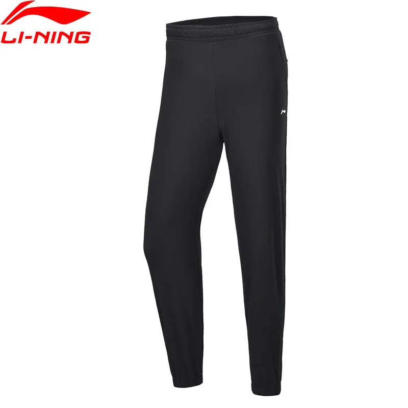 Женские тренировочные брюки Li Ning 9/10 спортивные штаны из 100% хлопка с подкладкой на