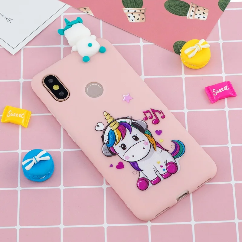3D игрушки мультфильм чехол для Xiaomi Mi A2 Lite A1 5X 6X Redmi 6 Pro Мягкий ТПУ Конфеты