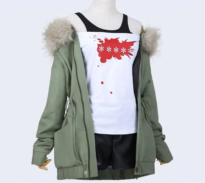 Персона 5 Futaba Сакура рубашка куртка пальто Косплэй костюм полный комплект |