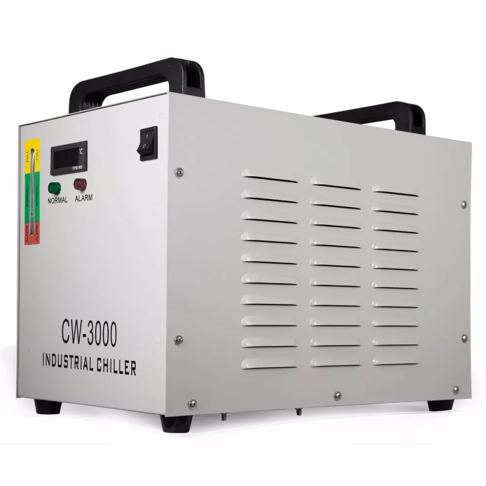 220V 60W CW3000 Thermolysis промышленный водяной охладитель для 60/80W CO2 стеклянная трубка США!