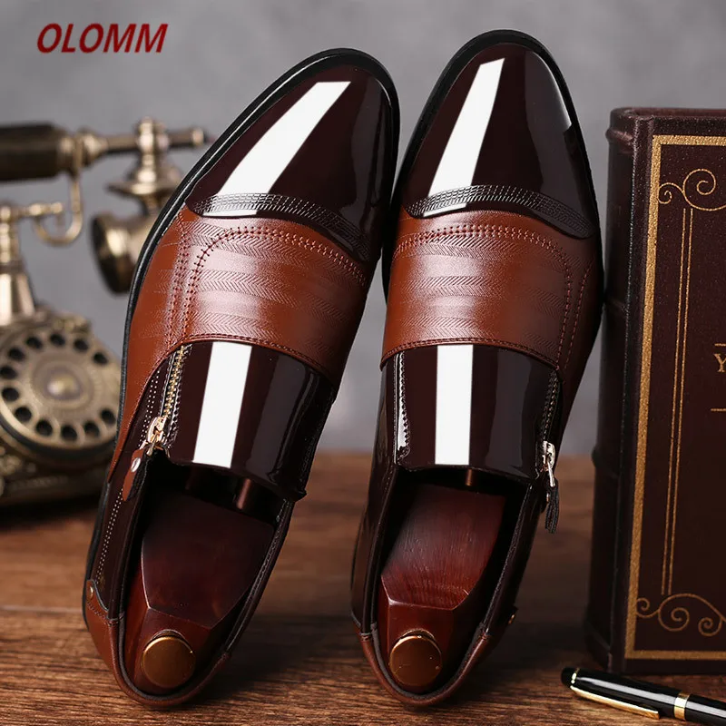 New men's formal business shoes spring and autumn large size casual Korean fashion high quality men | Обувь